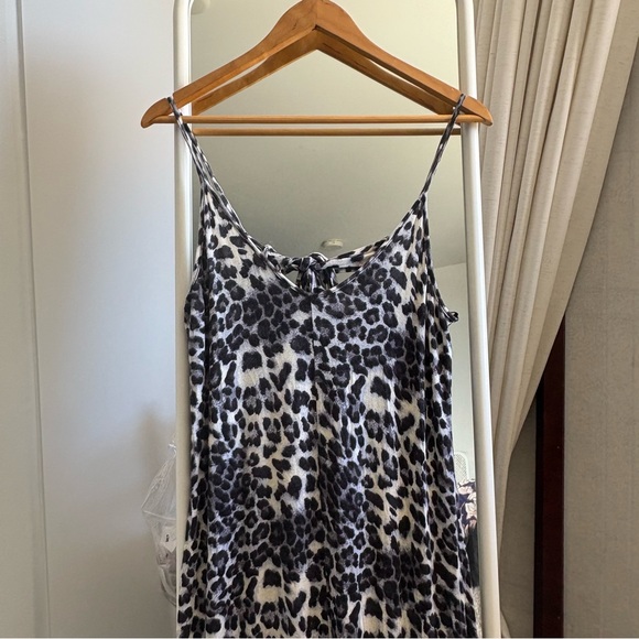Leopard Print Spaghetti Strap comfy and soft jumpsuit - Picture 1 of 5